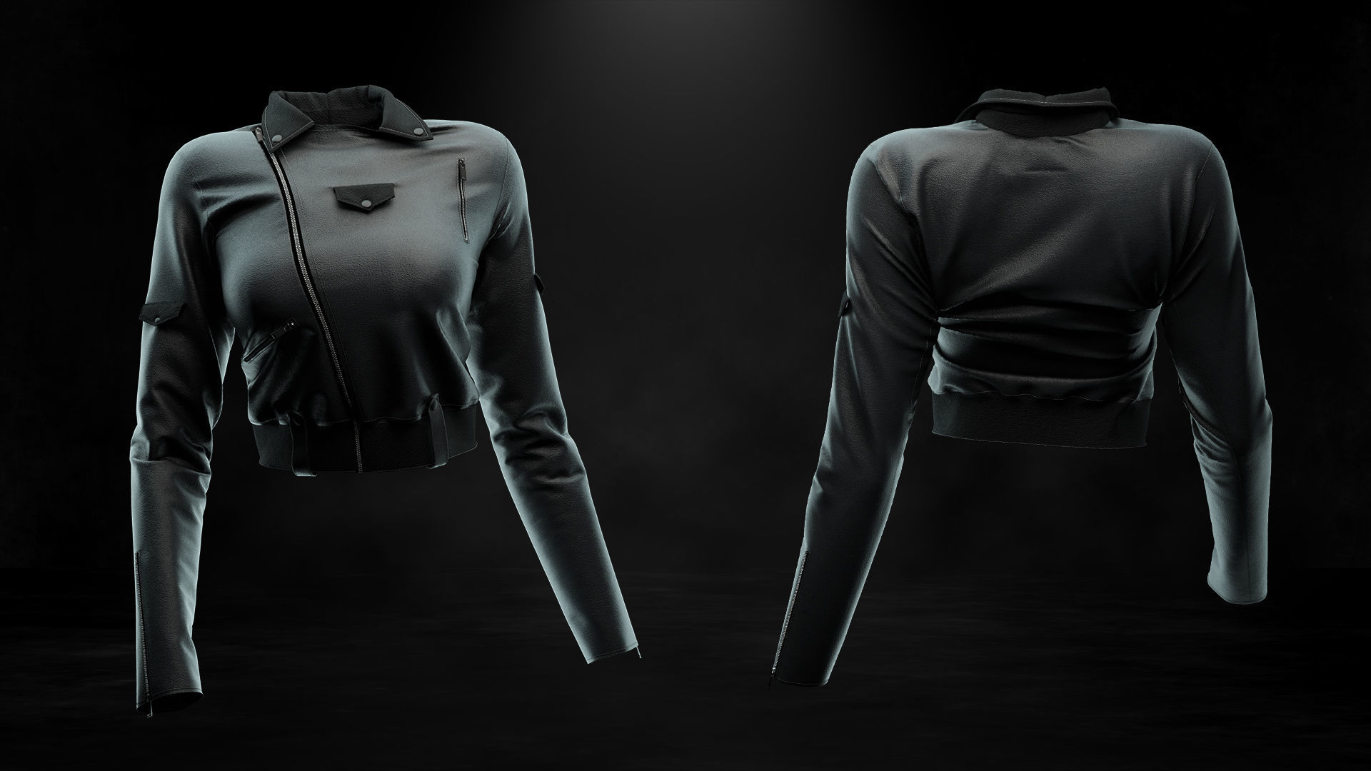 6 Leather Jacket  3D print model_4