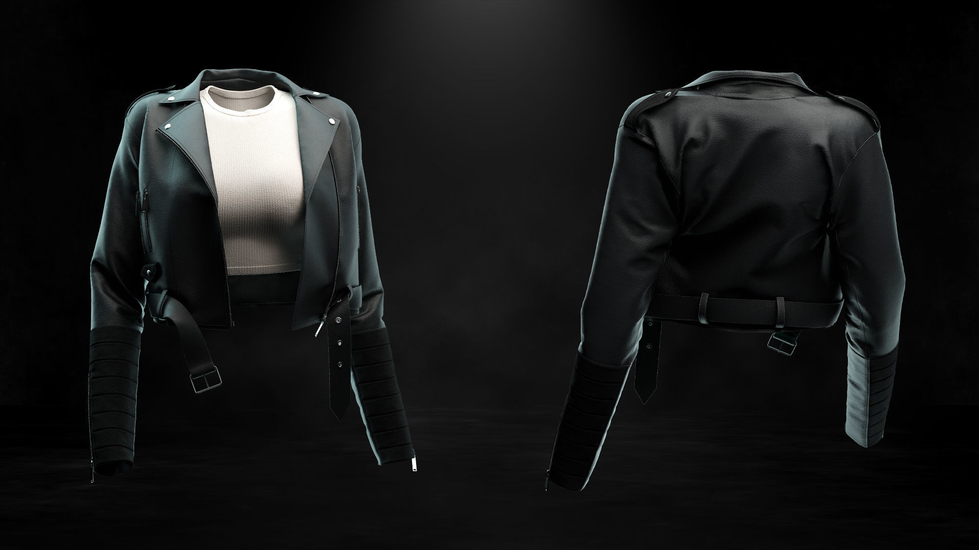 6 Leather Jacket  3D print model_1
