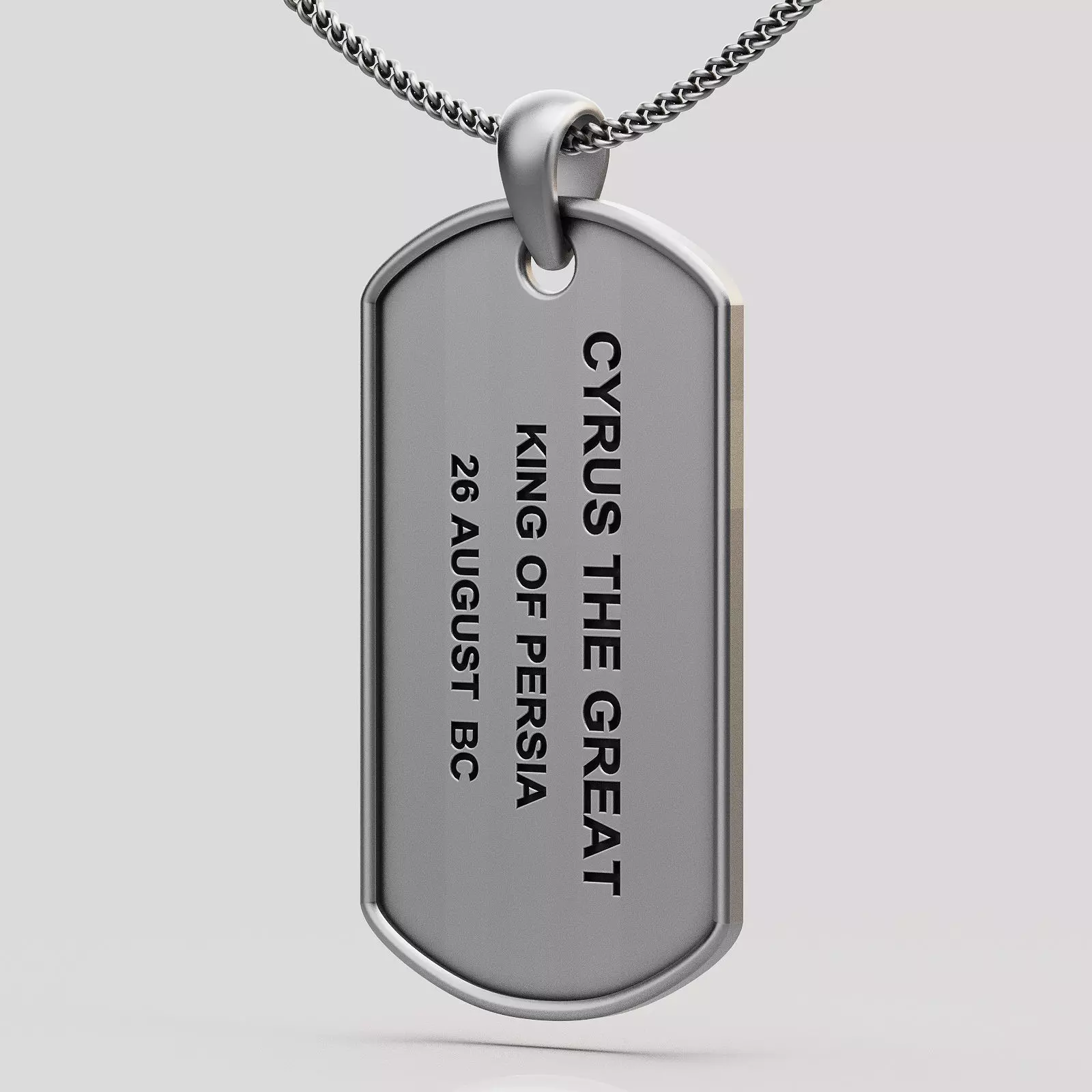 Cyrus pendant silver gold sterling printable jewelry 3D model 3D print model