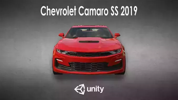 Chevrolet Camaro SS 2019 for Games Low-poly 3D model
