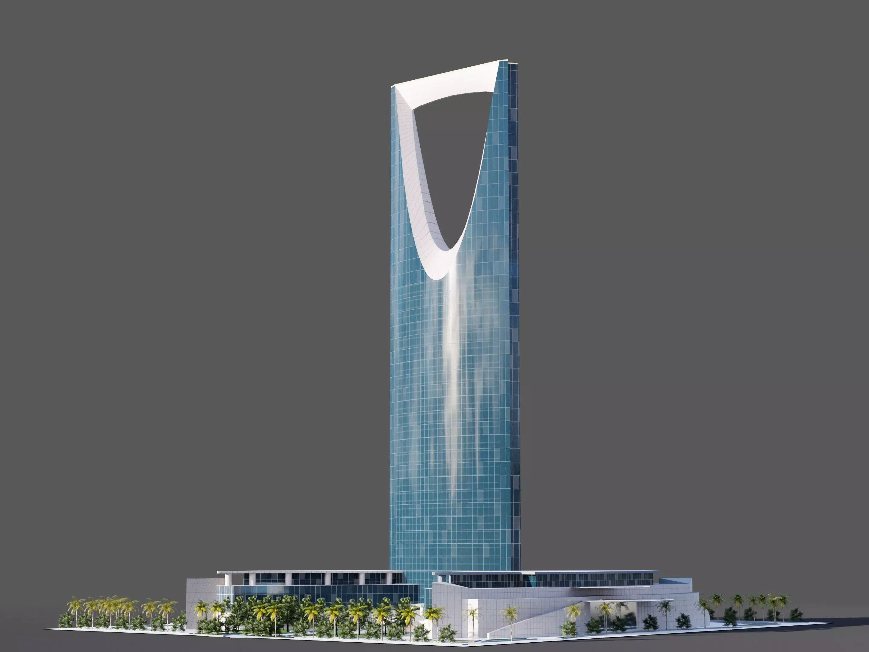 Kingdom Centre - Riyadh saudi arabia 3D model_0