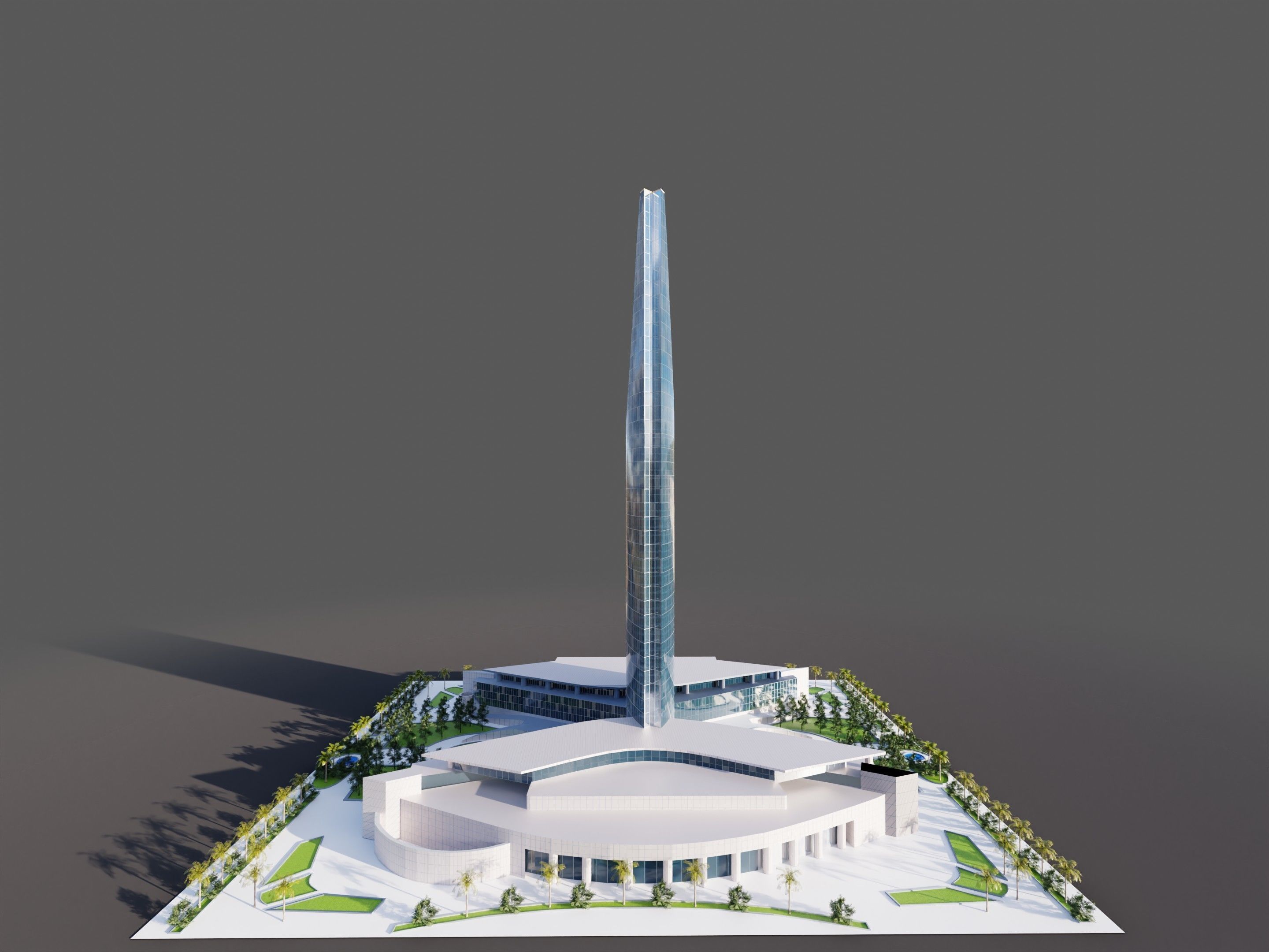 Kingdom Centre - Riyadh saudi arabia 3D model_5