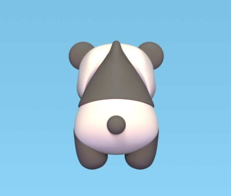Hanging Panda Flexi 3D print model_4