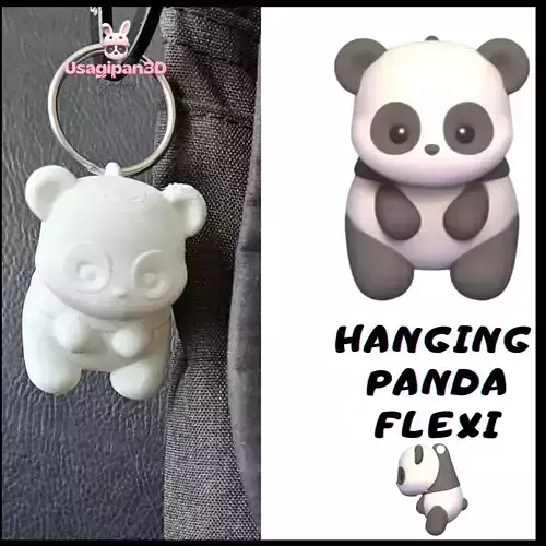 Hanging Panda Flexi 3D print model Hanging Panda Flexi 3D print model