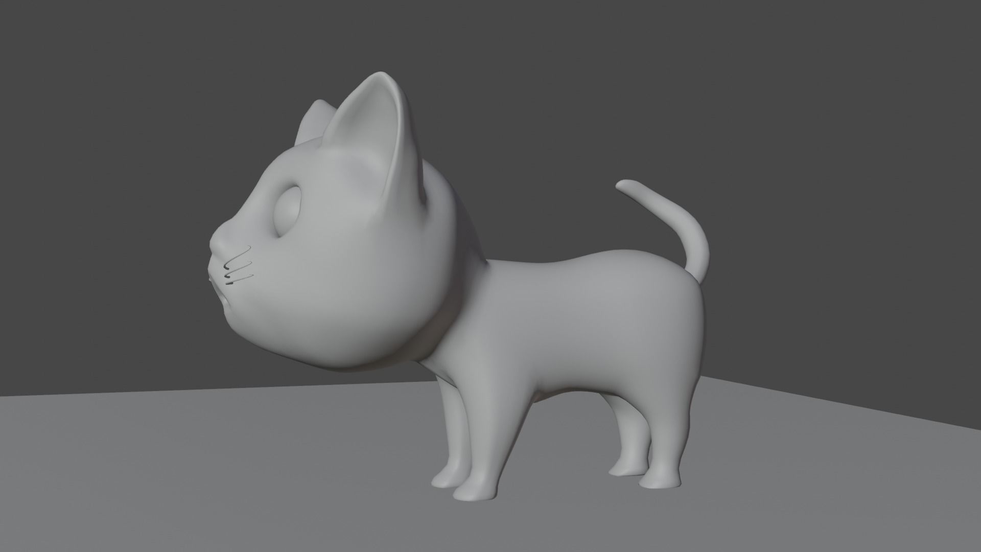 3D Cat Low-poly 3D model_4