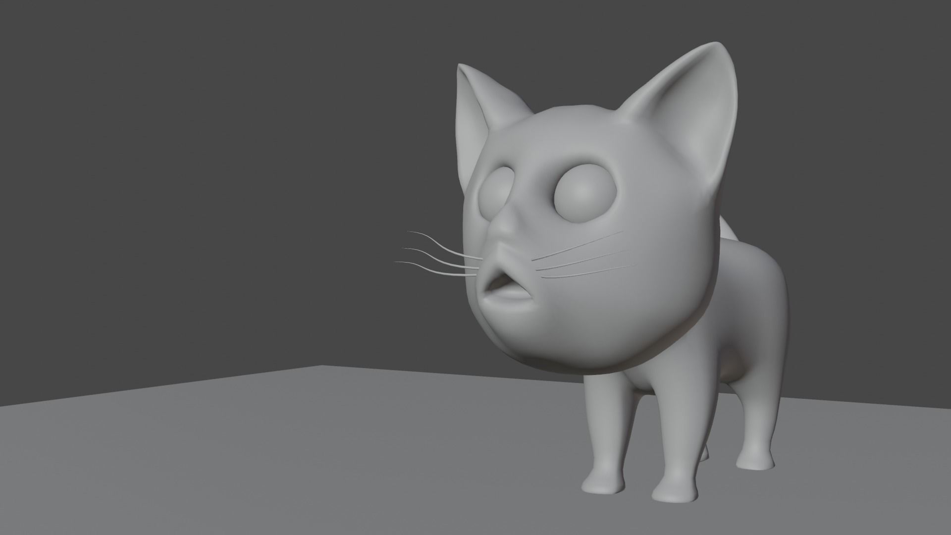 3D Cat Low-poly 3D model_5