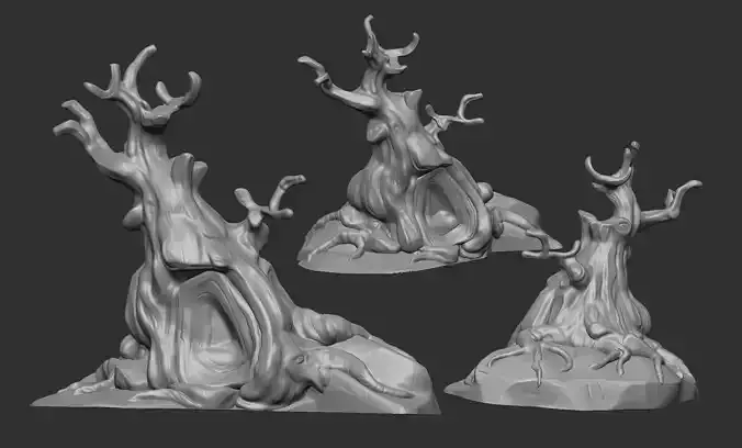 3d print tree for game stylized