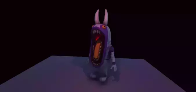 Creepy Mascot Cartoon Horror Toy - Colorful Scary Monster