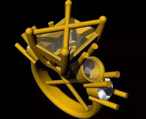 Cocktail Ring 3dm file 