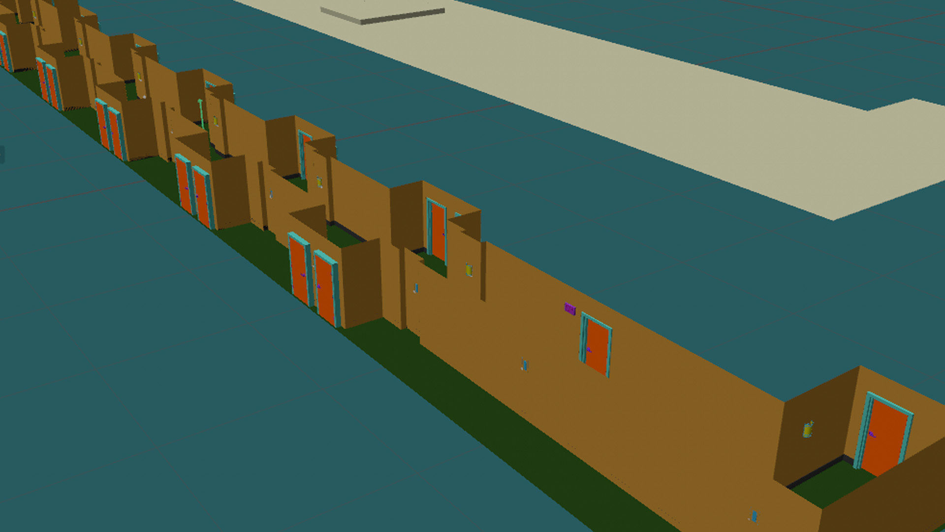 Hotel Hallway Octane 3D model_6