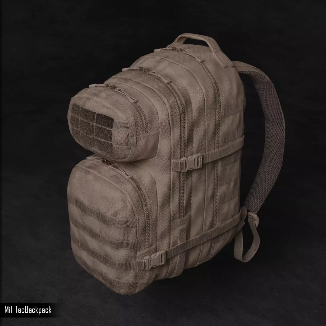Mil-Tec Backpack Low-poly 3D model