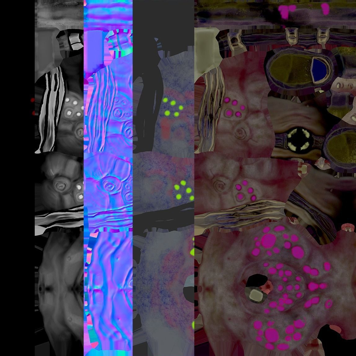 Game ready orc character Low-poly 3D model_4