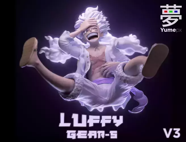 Luffy -  Gear 5 - Nika - Monkey D Rufy - One Piece - V3 3D print model