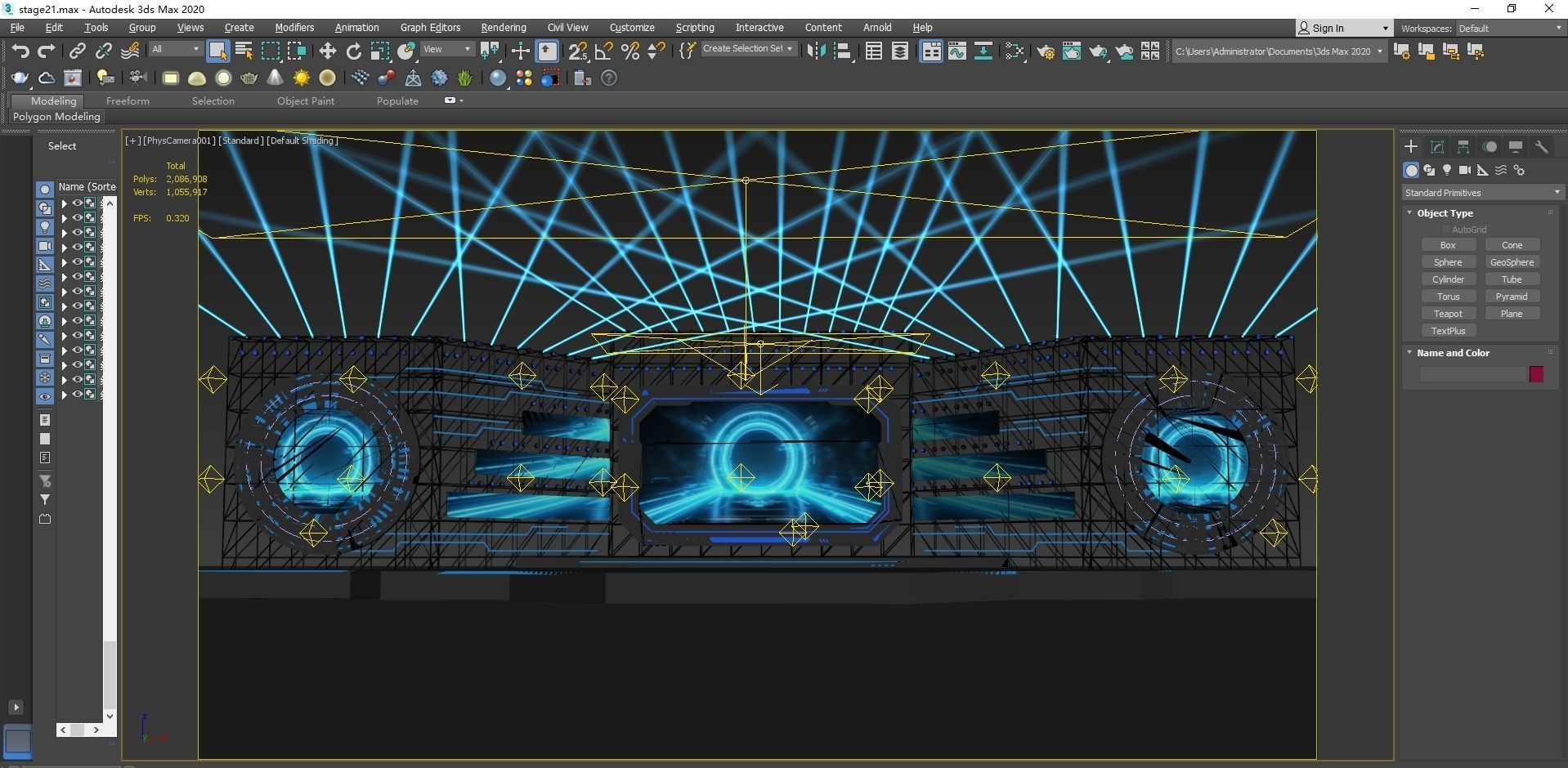 Event Stage 16 Design 3D model_8