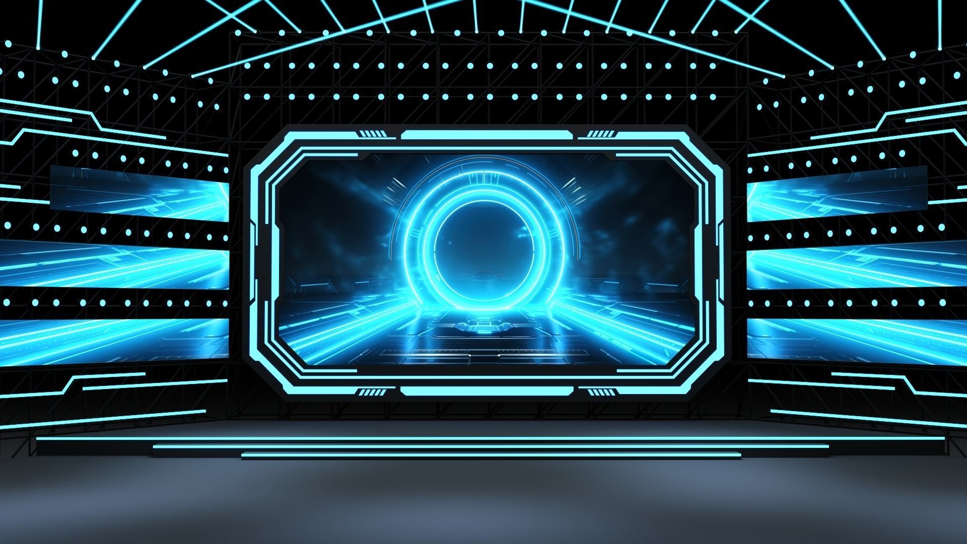 Event Stage 16 Design 3D model_3