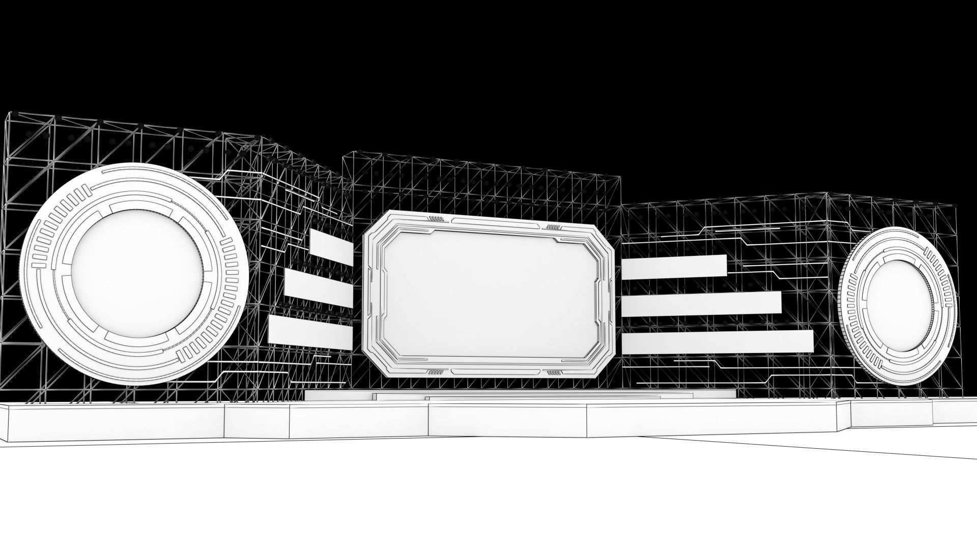 Event Stage 16 Design 3D model_7