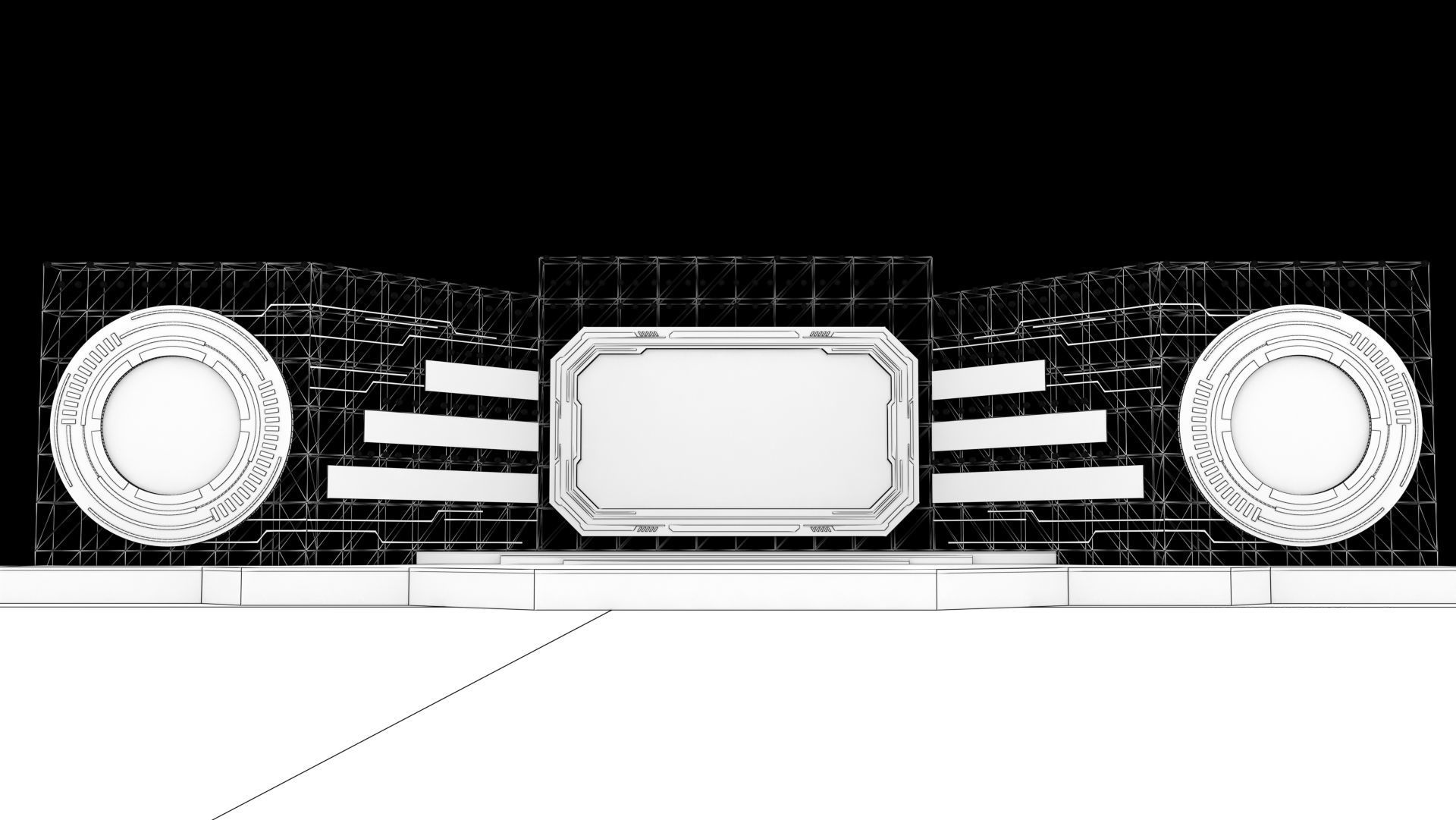 Event Stage 16 Design 3D model_5