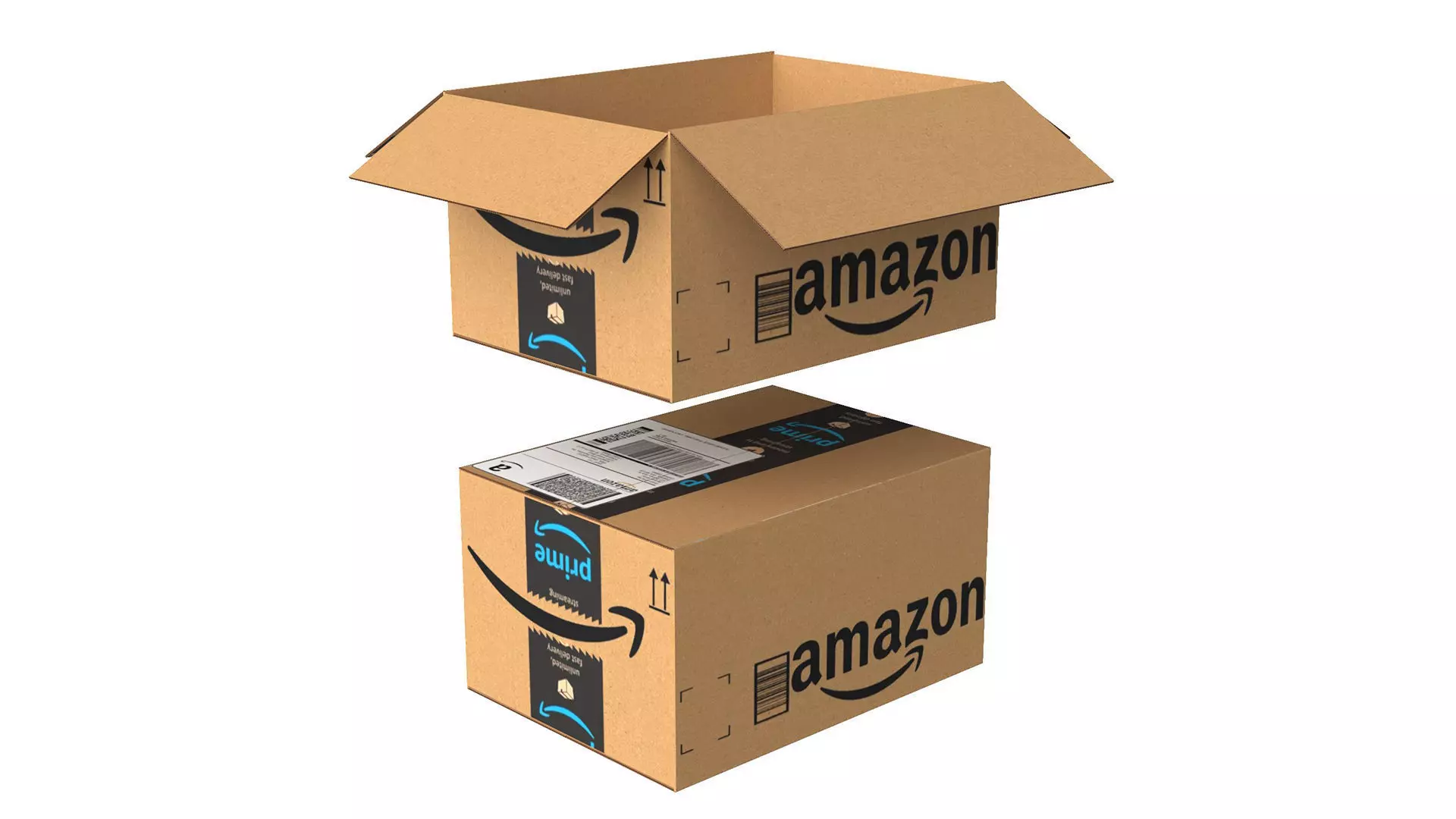 Amazon Box 2A PBR 10 Low-poly 3D model_0
