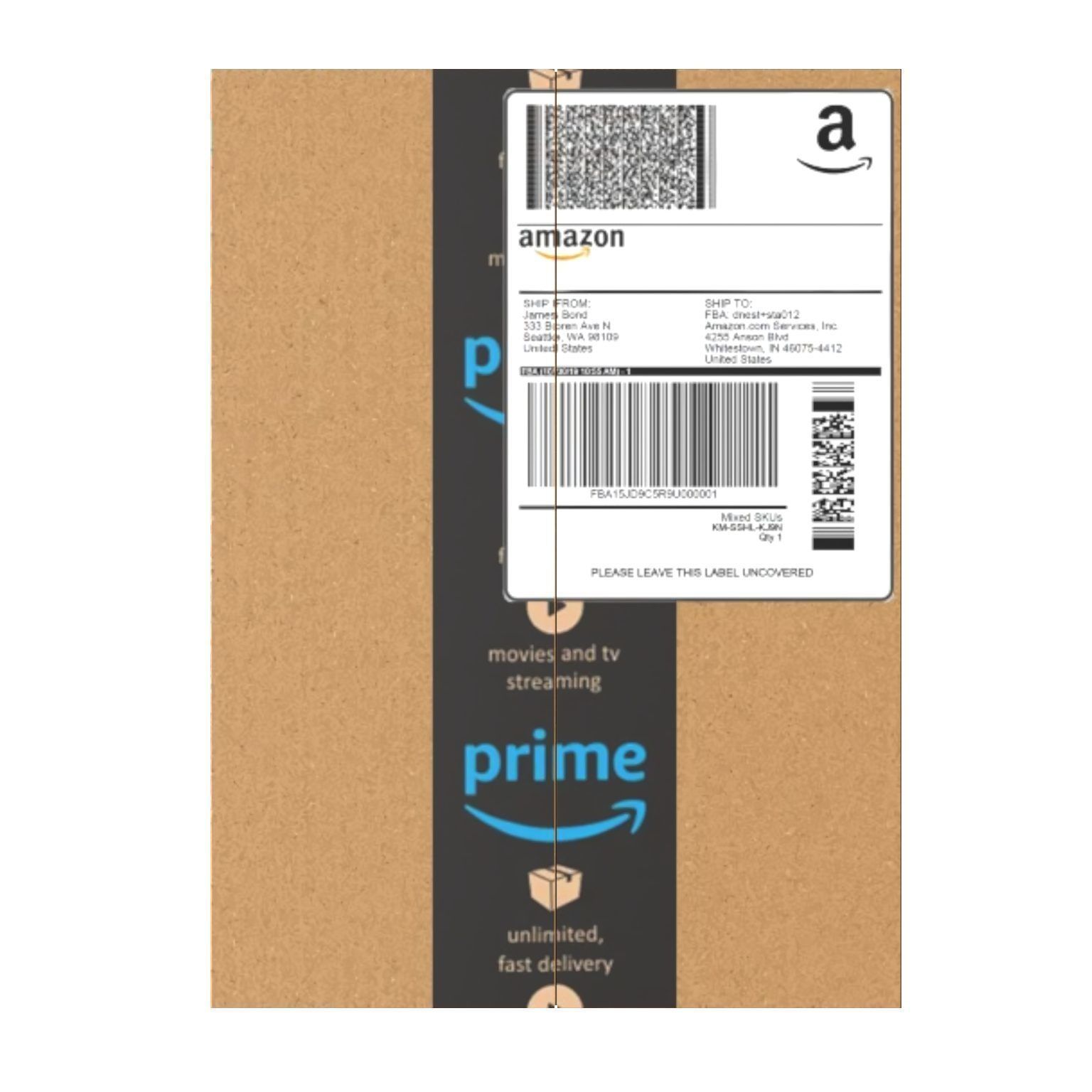 Amazon Box 2A PBR 10 Low-poly 3D model_9