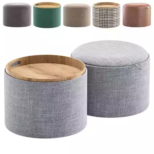 Pouf Table Hygge L by inmyroom 3D model