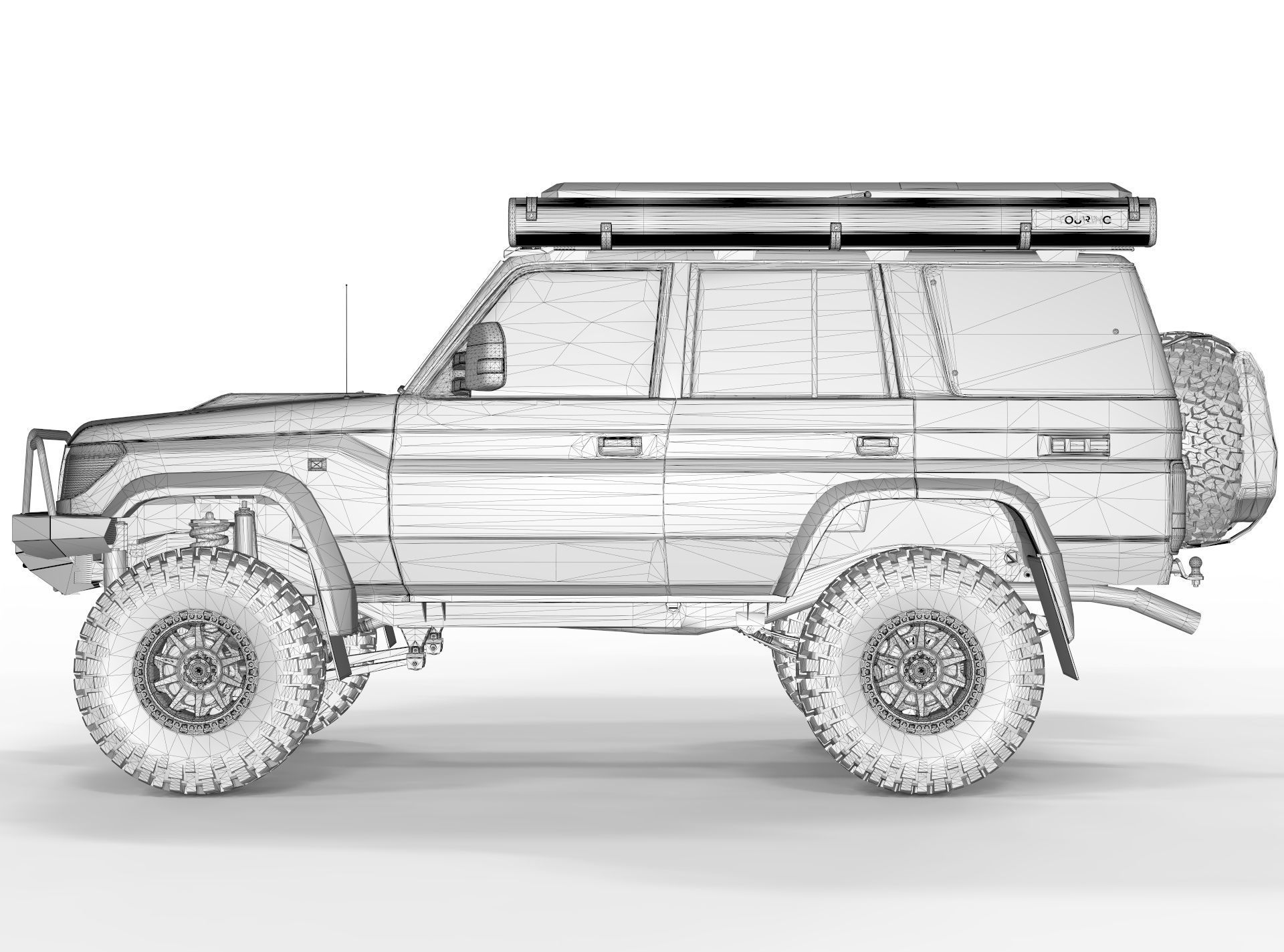 Generic Land Cruiser J76 2018 CBT Edition 3D model_11
