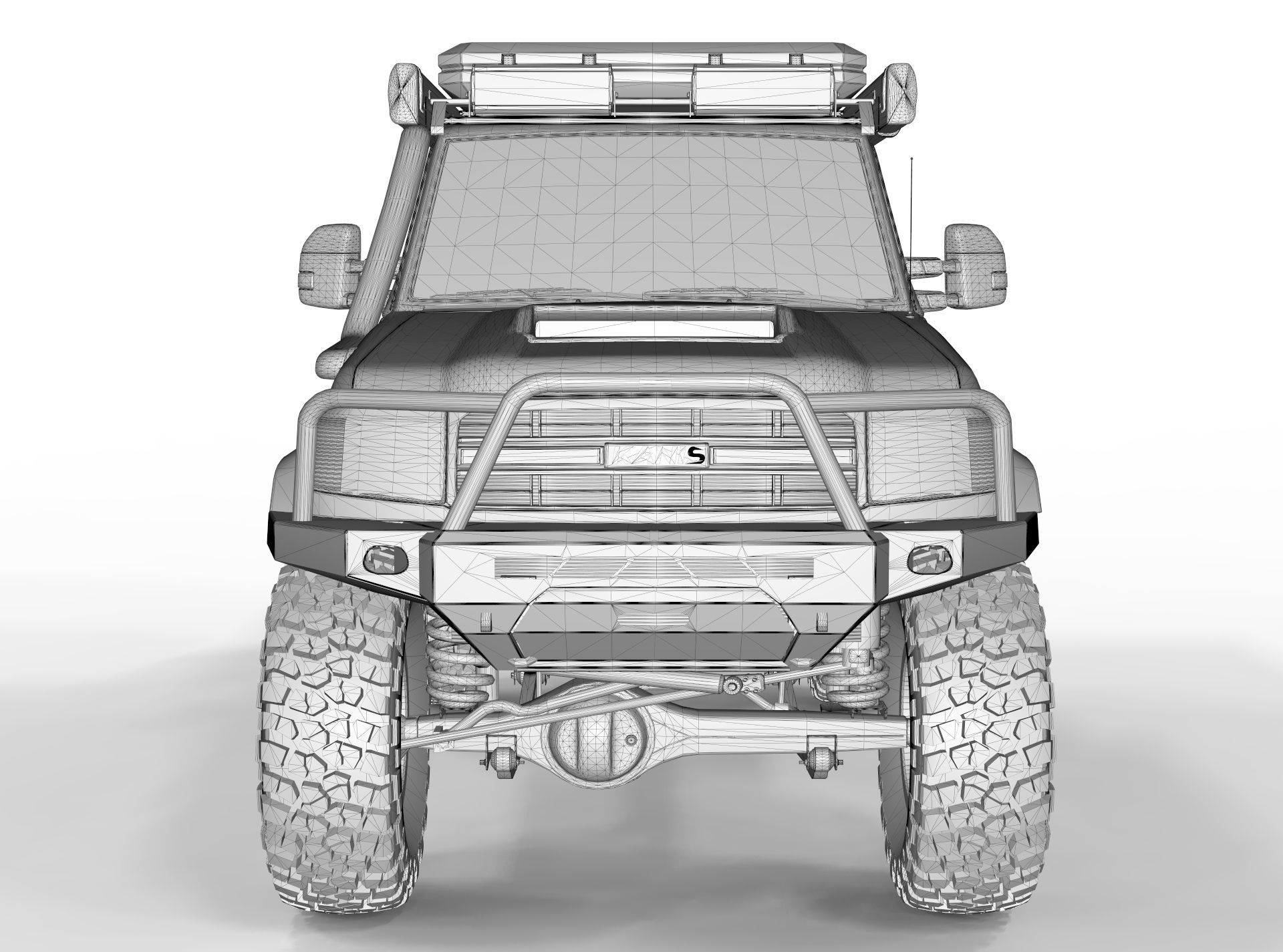 Generic Land Cruiser J76 2018 CBT Edition 3D model_9