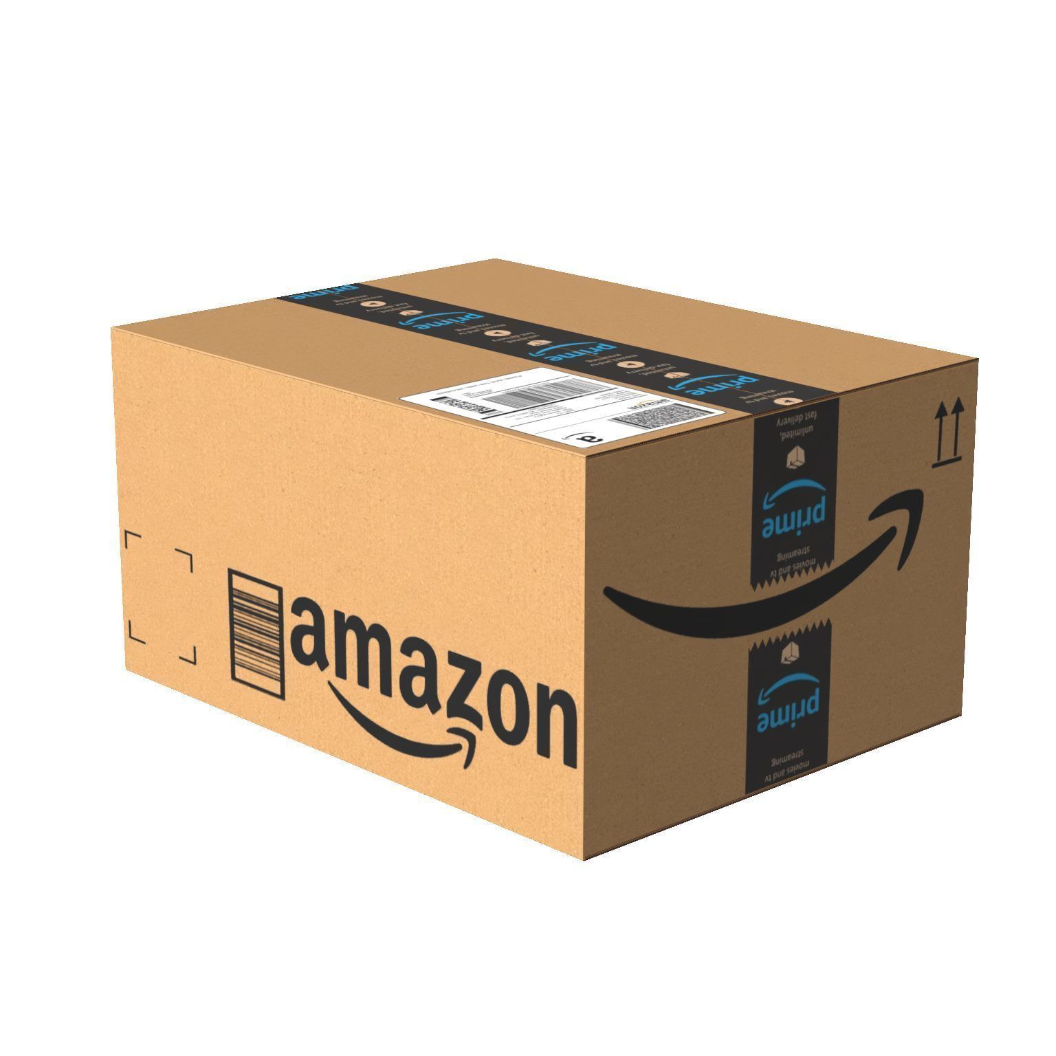 Amazon Box 2B PBR 09 Low-poly 3D model_2