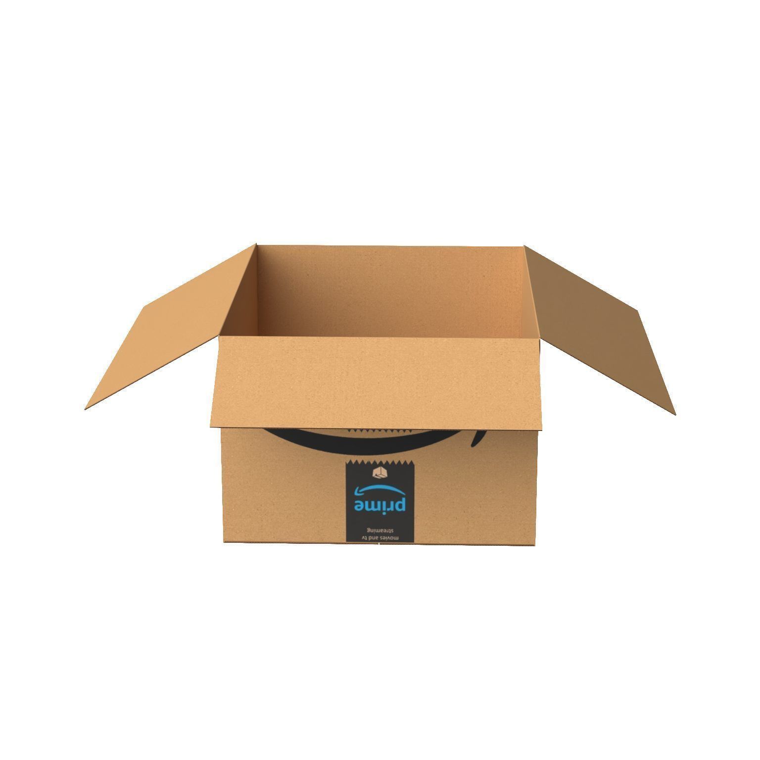 Amazon Box 2B PBR 09 Low-poly 3D model_10