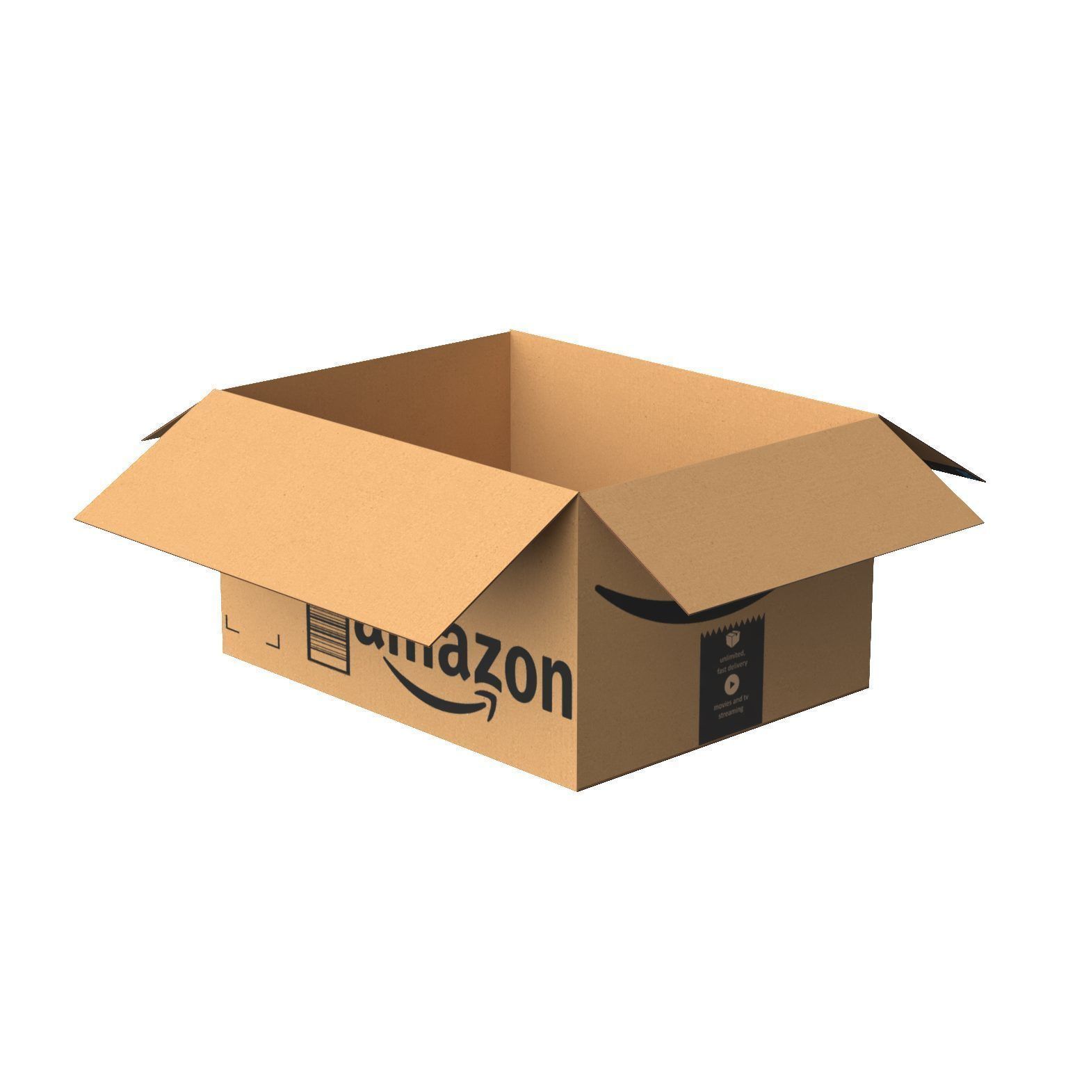 Amazon Box 2B PBR 09 Low-poly 3D model_15