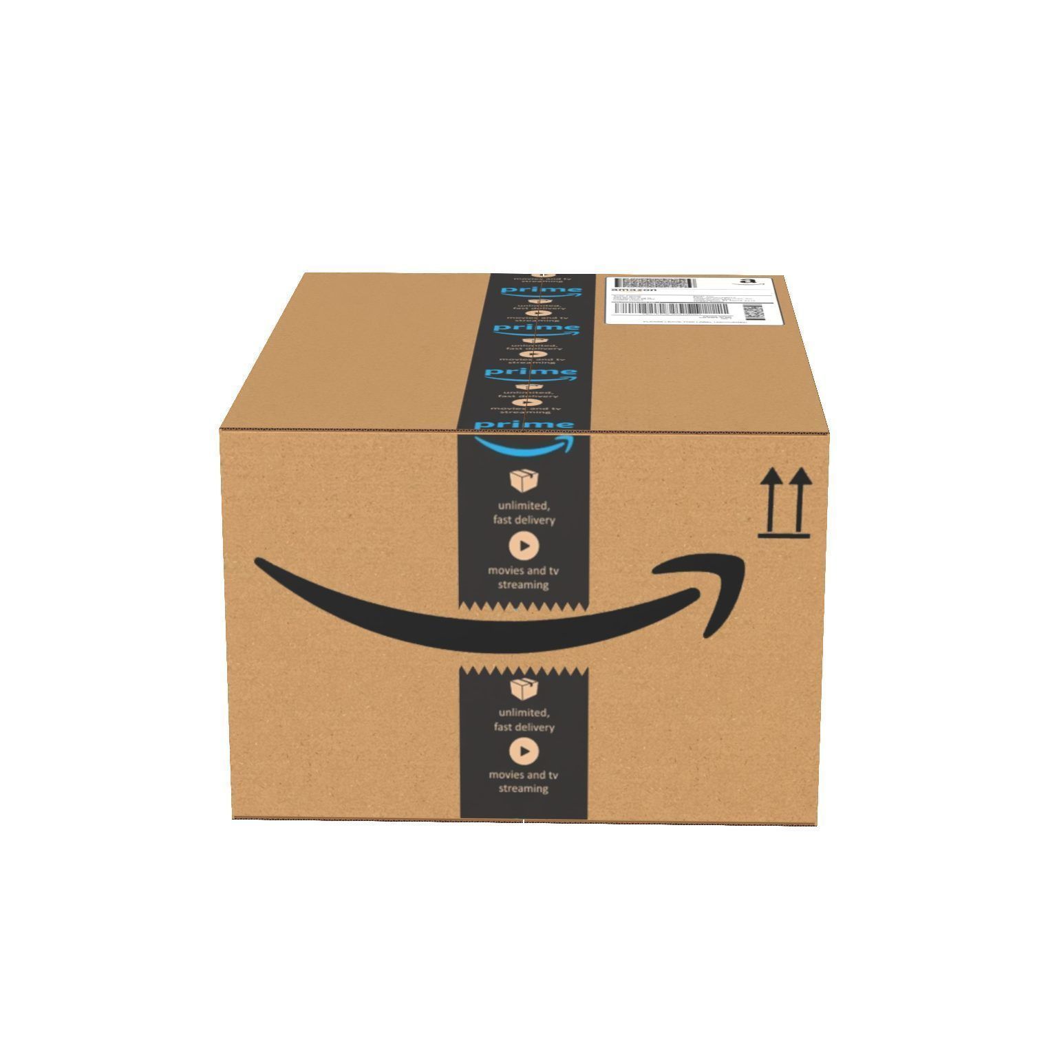 Amazon Box 2B PBR 09 Low-poly 3D model_5