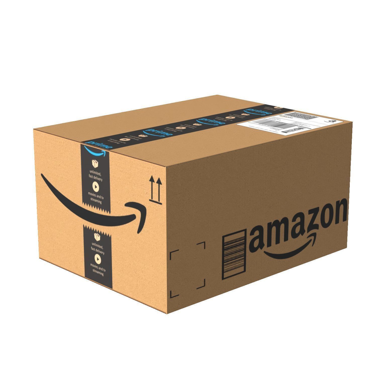 Amazon Box 2B PBR 09 Low-poly 3D model_4