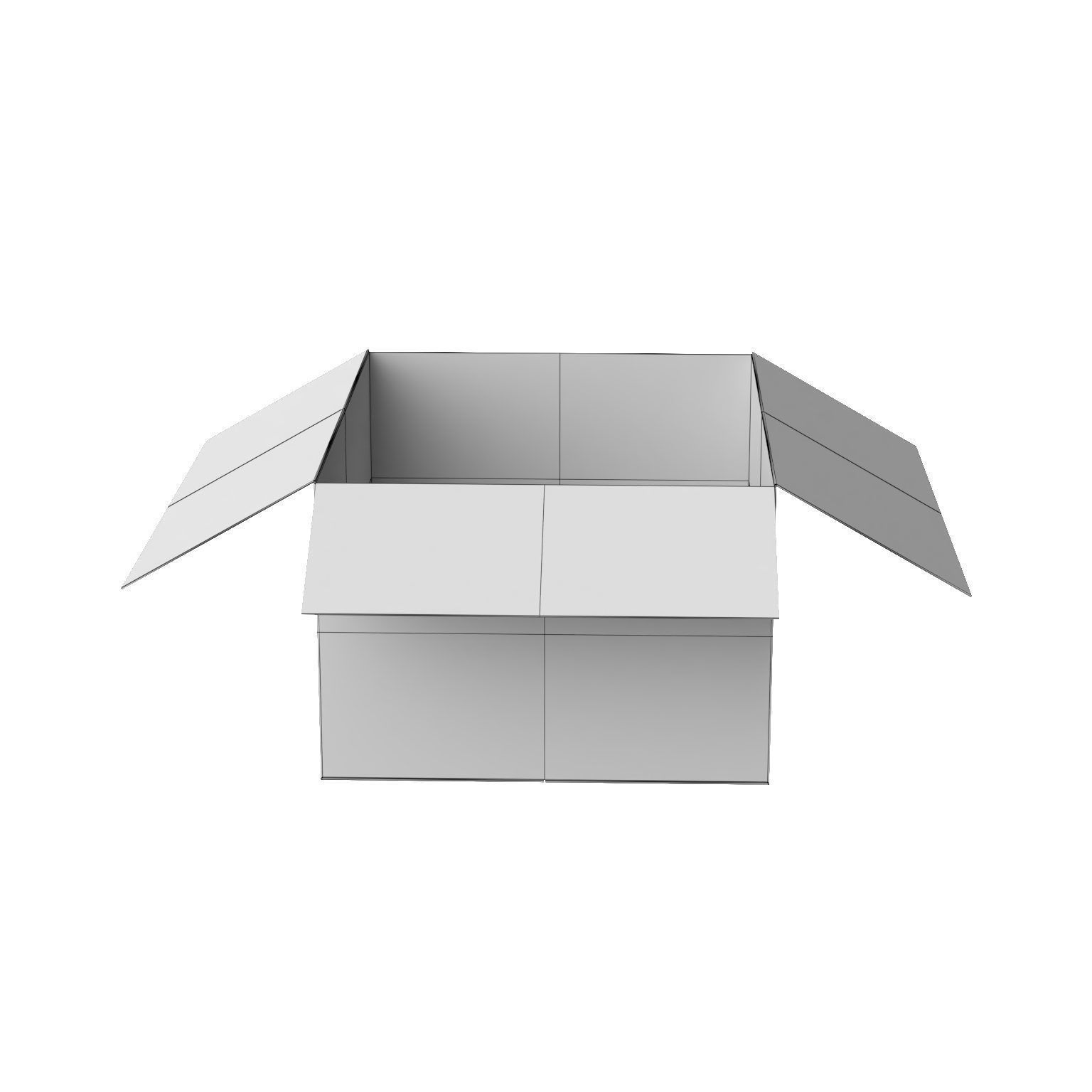 Amazon Box 2B PBR 09 Low-poly 3D model_22