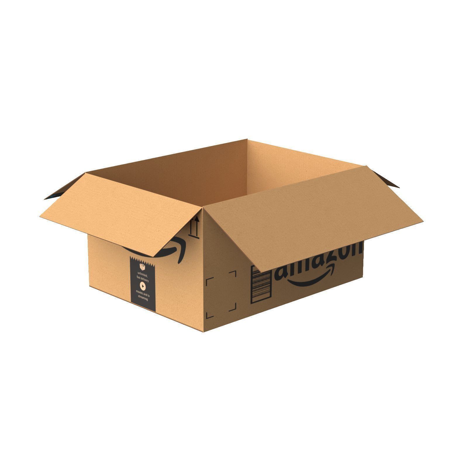 Amazon Box 2B PBR 09 Low-poly 3D model_13