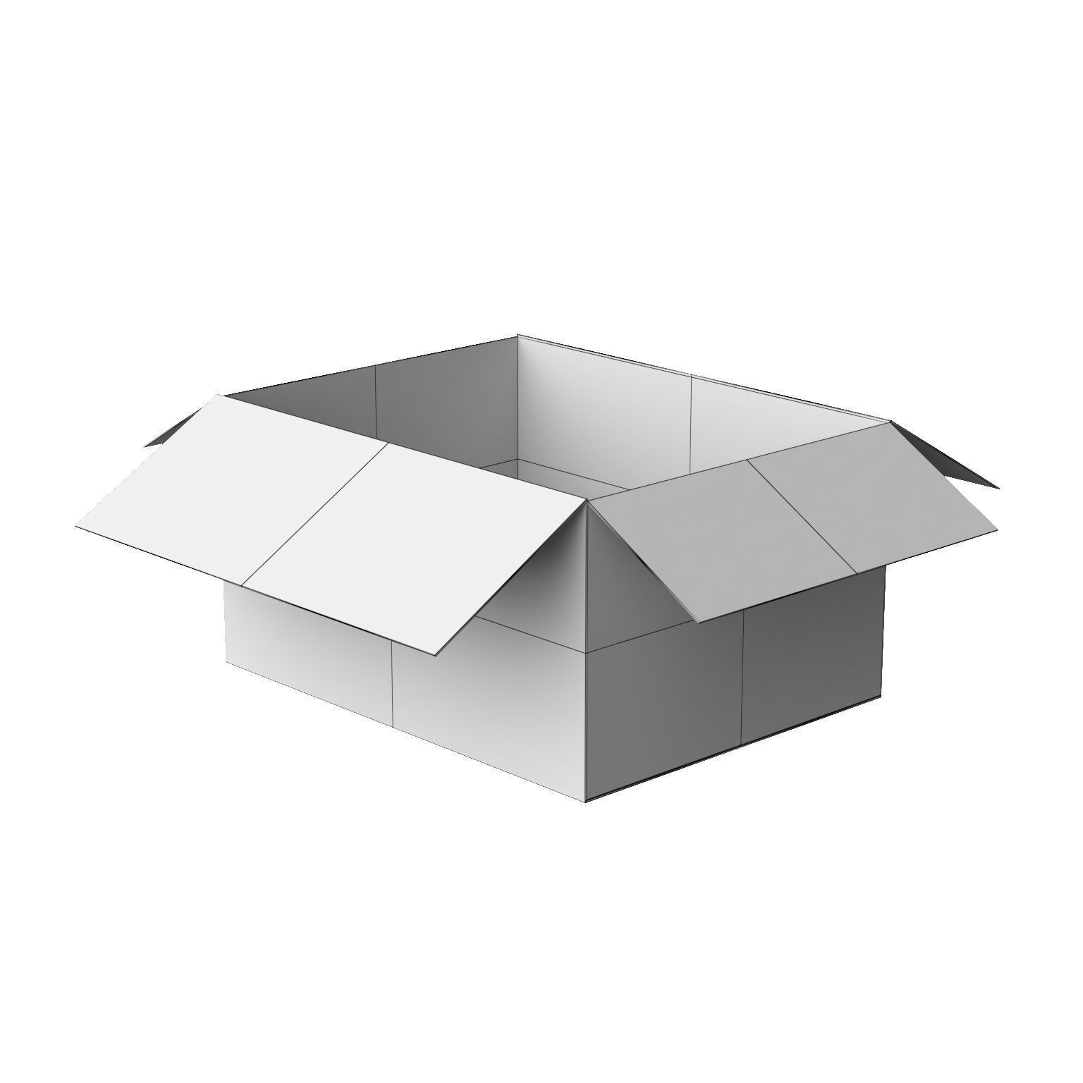 Amazon Box 2B PBR 09 Low-poly 3D model_27