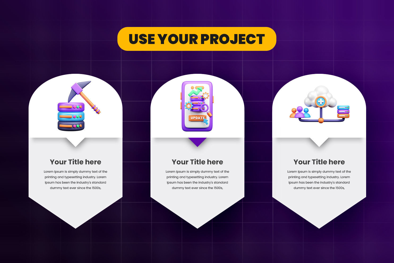 Data and Cloud server 3d Illustration  Icon Pack 3D model_4