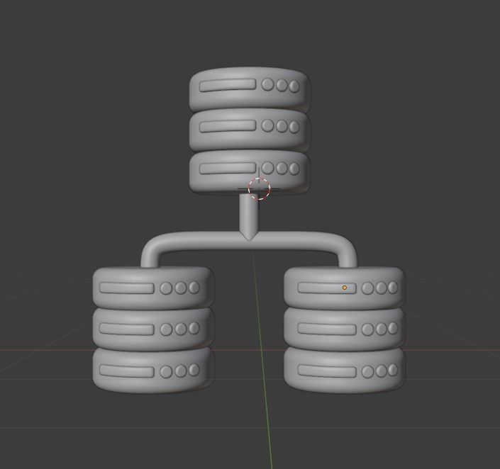 Data and Cloud server 3d Illustration  Icon Pack 3D model_88