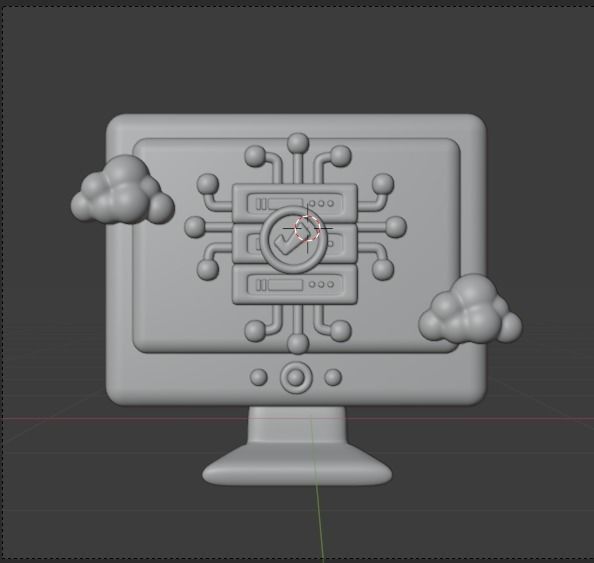 Data and Cloud server 3d Illustration  Icon Pack 3D model_38