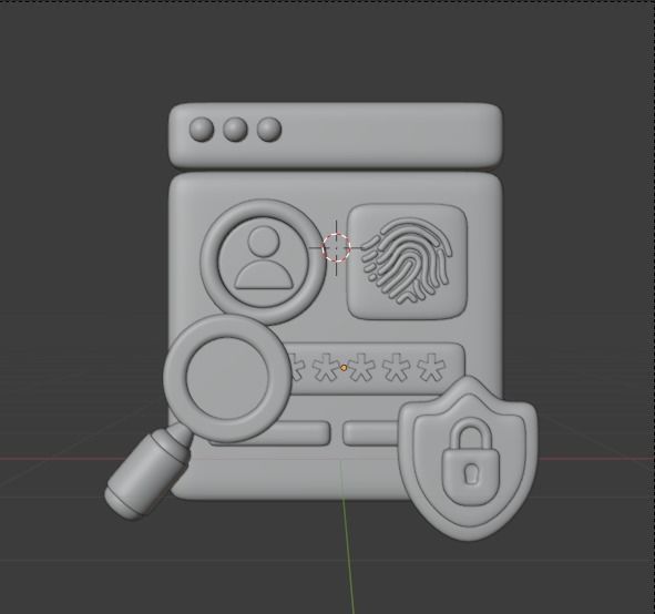 Data and Cloud server 3d Illustration  Icon Pack 3D model_25