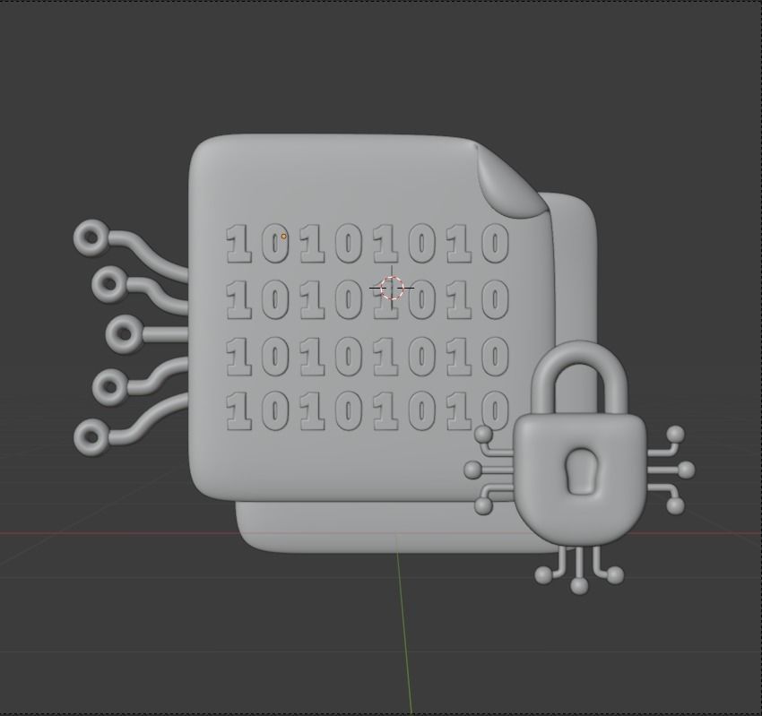 Data and Cloud server 3d Illustration  Icon Pack 3D model_8