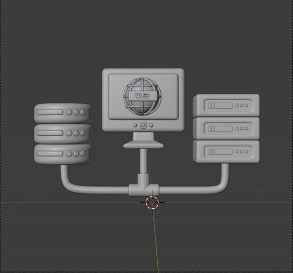 Data and Cloud server 3d Illustration  Icon Pack 3D model_50
