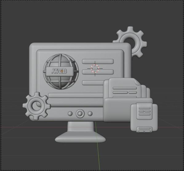 Data and Cloud server 3d Illustration  Icon Pack 3D model_42