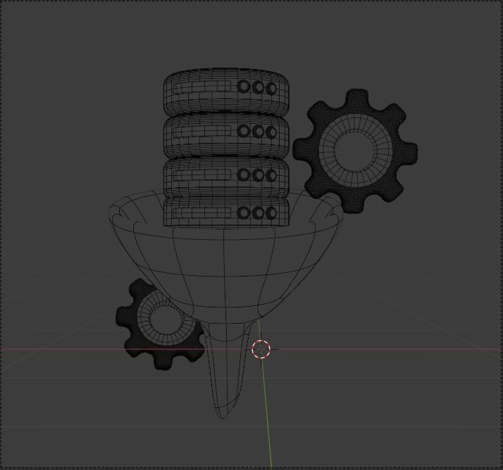 Data and Cloud server 3d Illustration  Icon Pack 3D model_53