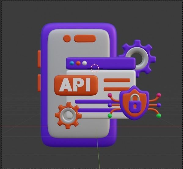 Data and Cloud server 3d Illustration  Icon Pack 3D model_35