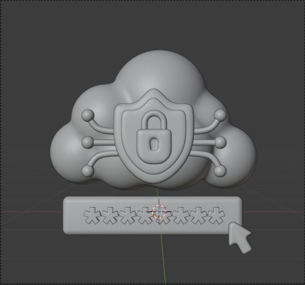 Data and Cloud server 3d Illustration  Icon Pack 3D model_46