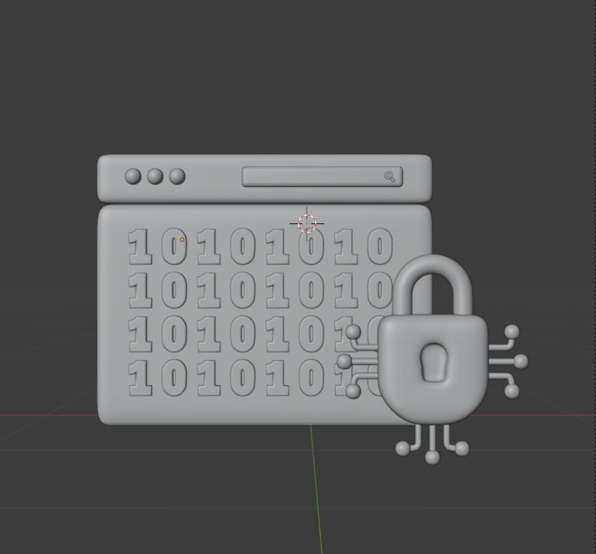Data and Cloud server 3d Illustration  Icon Pack 3D model_6