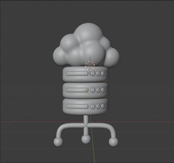 Data and Cloud server 3d Illustration  Icon Pack 3D model_75