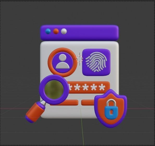 Data and Cloud server 3d Illustration  Icon Pack 3D model_26