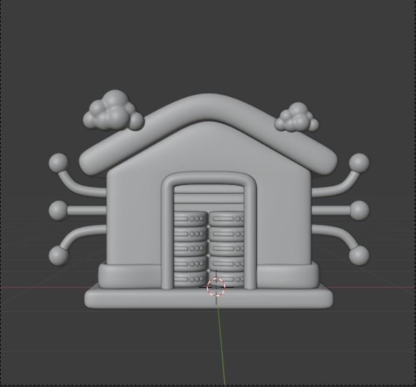 Data and Cloud server 3d Illustration  Icon Pack 3D model_59