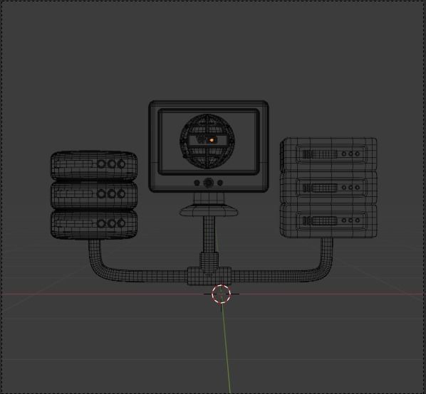Data and Cloud server 3d Illustration  Icon Pack 3D model_51