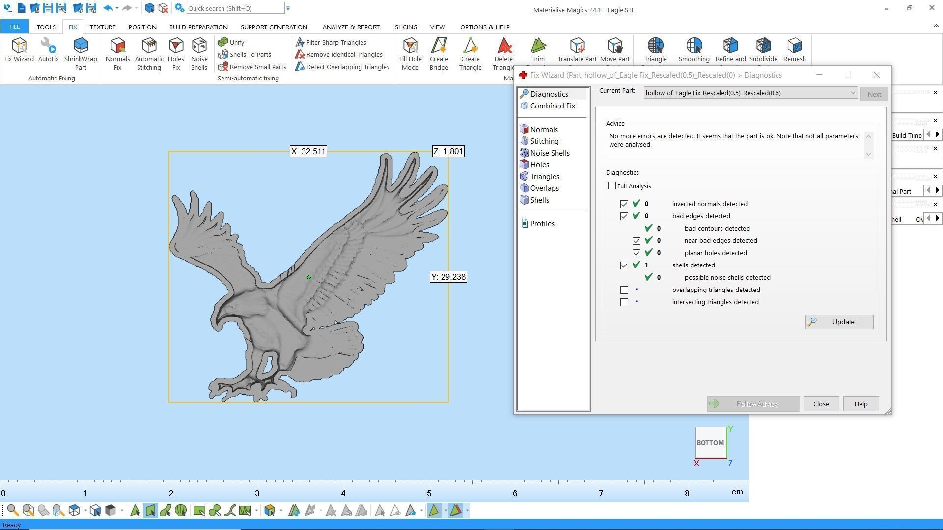 Gold eagle pendant 3D print model_7